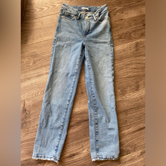 GOOD AMERICAN Good Vintage High-rise Straight
Stretch-Denim Fray jeans - Picture 6 of 16